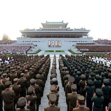 A rally celebrating a recent nuclear test is held in Kim Il Sung Square in Pyongyang in an undated photo released by North Korea's Korean Central News Agency on September 13, 2016. 