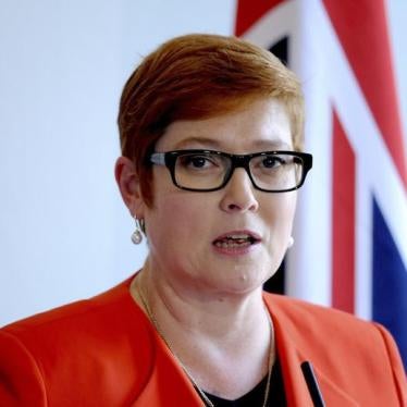 Australian Defence Minister Marise Payne speaks during a news conference on September 9, 2016. 