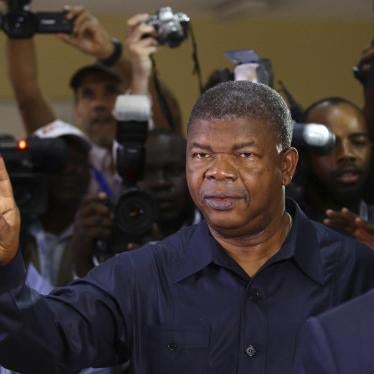 Angola's MPLA main ruling party candidate and defence minister, Joao Lourenco, shows his ink-stained finger after casting his vote in Luanda, Angola, Aug. 23, 2017. 