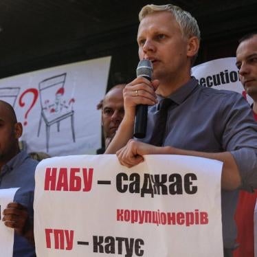 Anti-corruption activist Vitaliy Shabunin. 