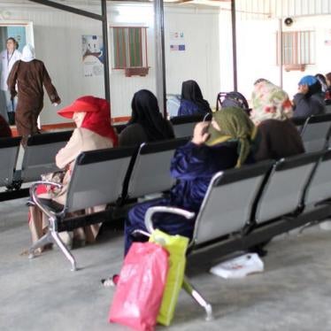 Syrian women sit in the waiting area to see a female doctor at a maternity clinic run by United Nations Population Fund inside Jordan's Al Zaatari refugee camp, which houses nearly 80,000 Syrian refugees, in Mafraq, Jordan November 22, 2016.