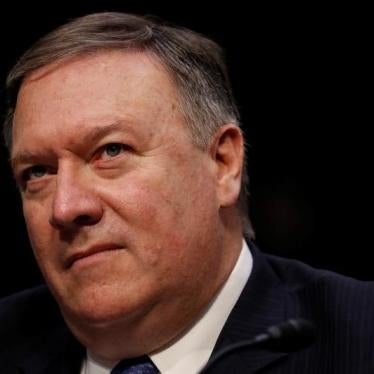 Then-Central Intelligence Agency (CIA) Director Mike Pompeo testifies before the Senate Intelligence Committee on Capitol Hill in Washington, U.S., February 13, 2018. © 2018 Reuters