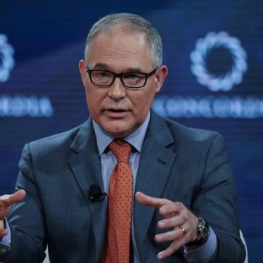 Scott Pruitt, Administrator of the U.S. Environmental Protection Agency, answers a question during the Concordia Summit in Manhattan, New York, U.S., September 19, 2017.