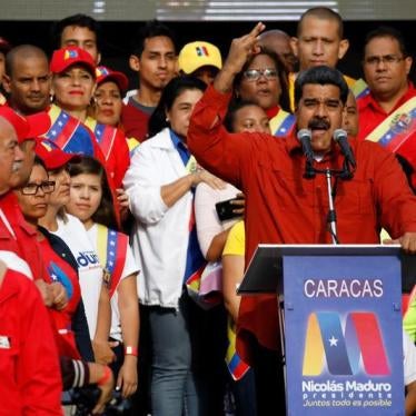 Venezuela's President Nicolas Maduro speaks during a campaign rally in Caracas, Venezuela May 4, 2018. 