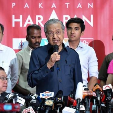 Malaysia's newly elected Prime Minister Mahathir Mohamad attends a news conference in Pataling Jaya, Malaysia, May 12, 2018. © 2018 REUTERS/Stringer