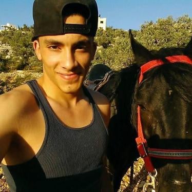 Nadim Nuwarah, 17, in Ramallah in 2014. On May 15, 2014, an Israeli border officer fatally shot Nadim in a protest near Ramallah. 