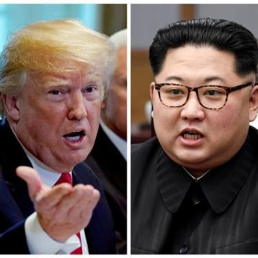 A combination photo shows U.S. President Donald Trump and North Korea leader Kim Jong Un in Washignton, DC, U.S. May 17, 2018 and in Panmunjom, South Korea, April 27, 2018 respectively.