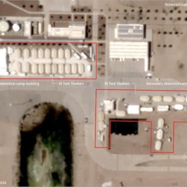 Satellite image of newly-constructed detention camp for migrant children in Tornillo, Texas. Satellite image taken June 19, 2018.
