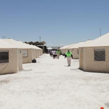 The Tornillo facility, a shelter for children of detained migrants, in Tornillo, Texas, U.S.