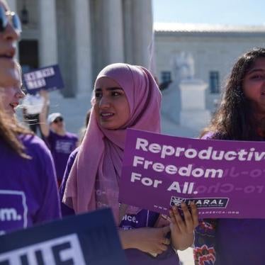 People rallied outside the U.S. Supreme Court while the National Institute of Family and Life Advocates v. Becerra case remained pending, in Washington, U.S., June 25, 2018.