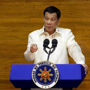 Philippine President Rodrigo Duterte delivers his State of the Nation address at the House of Representatives in Quezon city, Metro Manila, Philippines, July 23, 2018.