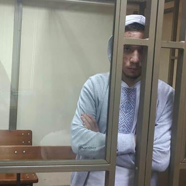 Pavlo Hryb during his court hearing in Rostov-On-Don, July 23, 2018.