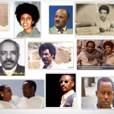 Picture-collage of political prisoners in Eritrea