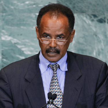President Isaias Afwerki of Eritrea addresses the 66th session of the United Nations General Assembly at U.N. headquarters. © 2011 Jason DeCrow/AP Images