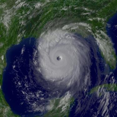This image was taken by GOES East at 2015Z on August 28, 2005 when Hurricane Katrina was at its maximum intensity as a Category 5 storm.