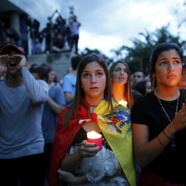 Anti-government protestors in Venezuela take to the streets for a candlelight vigil in honor of protesters killed in clashes with security forces.