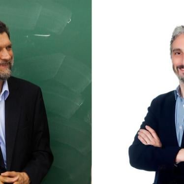 Osman Kavala (left) and Yiğit Aksakoğiu (right) have been arbitrarily detained in Silivri prison since November 2017 and November 2018 respectively.
