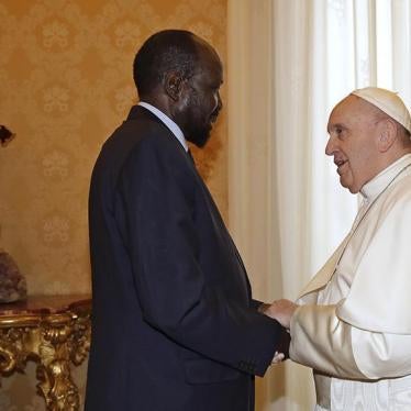 Pope Francis and President Salva Kiir