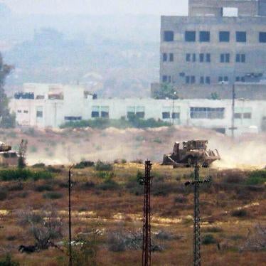 Egyptian army tanks and armored vehicles in Rafah in North Sinai sometime in 2018. The army has demolished thousands of homes in the city that borders Israel and Gaza, forcibly evicting almost the entire population. 
