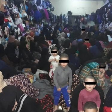 Women’s cell at Tal Kayf prison, taken in April 2019 and shared confidentially with Human Rights Watch, shows extreme overcrowding at the prison.