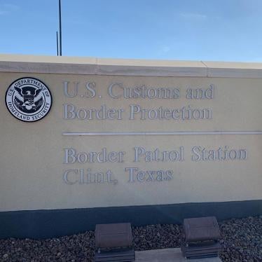 Entrance to Clint border patrol station
