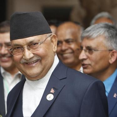 Nepal's Prime Minister K.P. Sharma Oli, foreground, tours Cambodian National Museum in Phnom Penh, Cambodia, Tuesday, May 14, 2019. 