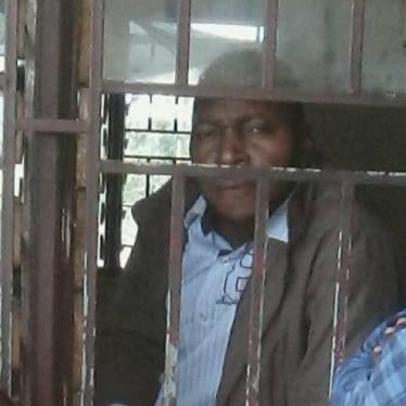 Fondang Mesaack Nathan while in detention at the Gendarmerie Station in Sangmélima, South Region, Cameroon 