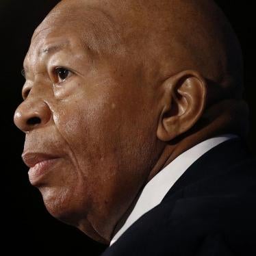 Rep. Elijah Cummings speaks during a luncheon at the National Press Club in Washington, August 7, 2019.