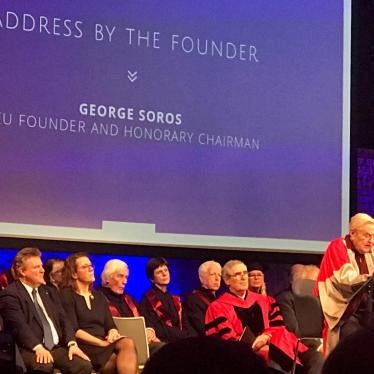 Central European University (CEU) founder and honorary chairman, George Soros at the CEU Vienna Campus opening ceremony in Vienna, Austria, November 15, 2019. 