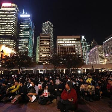 Protesters gather during a rally against the police's use of tear gas in Hong Kong, December 6, 2019.