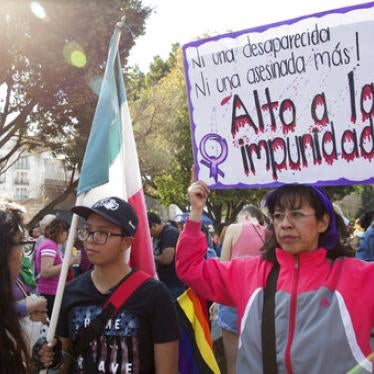 Thousands march in protest against rising femicide rates and kidnappings of women in Mexico City, Mexico on February 2, 2019. 