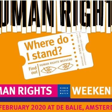 « Human Rights Weekend 2020 » - Amsterdam, 6-8 février 2020.