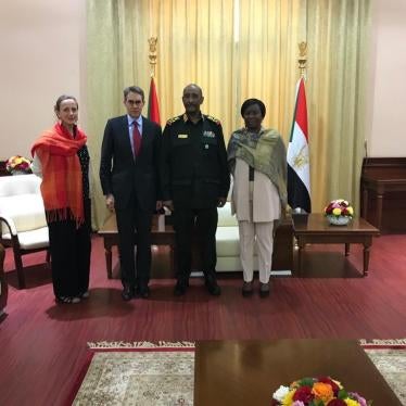 Human Rights Watch delegation met with Sudan’s chair of the Sovereign Council, Abdel Fattah al-Burhan, Khartoum, February 11, 2020