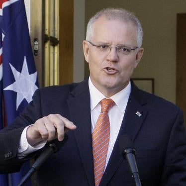  In this Feb. 13, 2019, file photo Australian Prime Minister Scott Morrison addresses media at Parliament House in Canberra.
