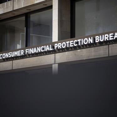 A general view of the Consumer Financial Protection Bureau (CFPB) headquarters in Washington, D.C., as seen on October 4, 2019. (Graeme Sloan/Sipa USA)(Sipa via AP Images)