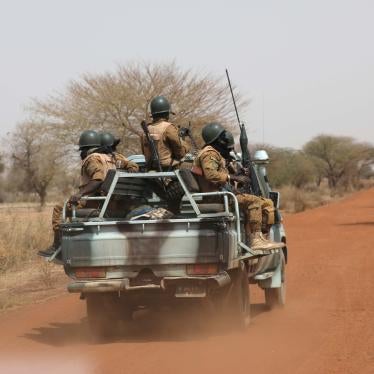 Government soldiers patrol near Gorgadji in Burkina Faso, March 2019. 