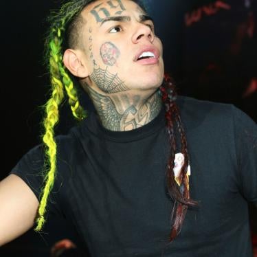 Daniel Hernandez, also known as the New York-based musician 6ix9ine performs at the Prudential Center in Newark, New Jersey, October 28, 2018.